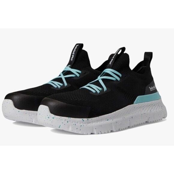 Women's Shoes Timberland PRO Setra Knit Composite Safety Toe Black Sz 7.5 M - Picture 1 of 9